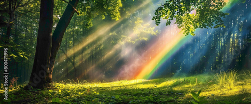 A Rainbow Flourishes in the Garden