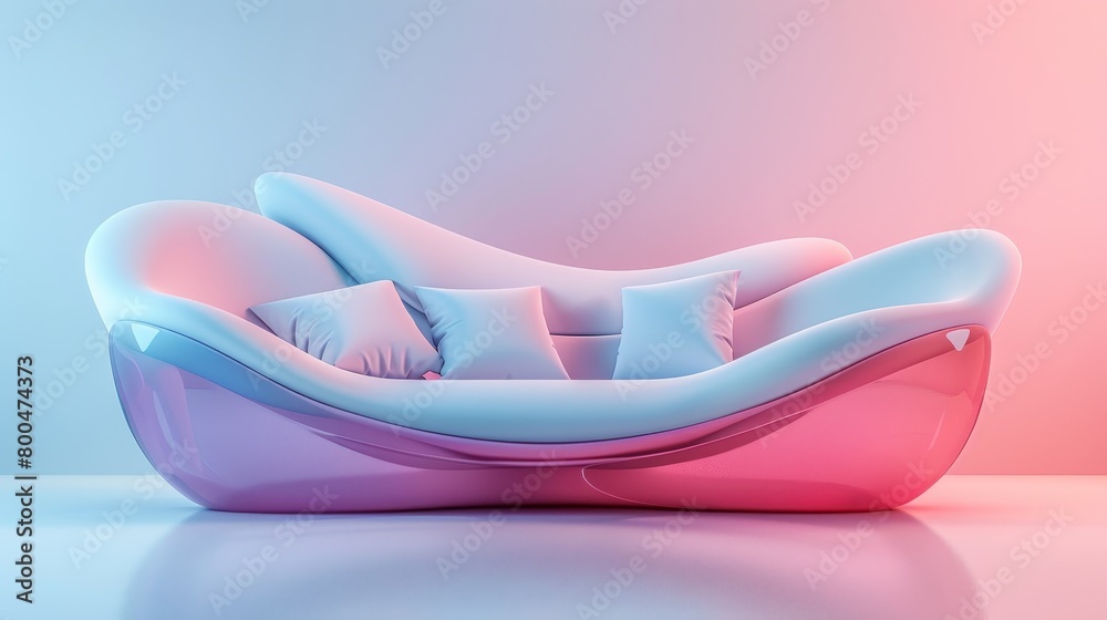 Modern Sofa Design Innovation: A 3D vector illustration showcasing the innovative design elements of modern sofas Modern Sofa Design Innovation: A 3D vector illustration showcasing the innovative design elements of modern sofas