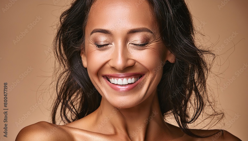 portrait of a smiling woman portrait of a smiling woman
