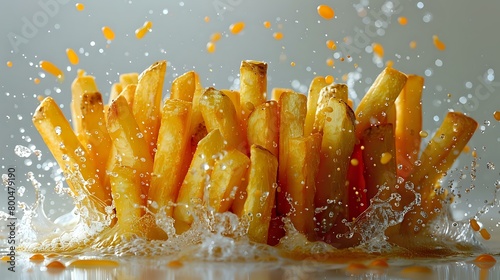 Golden Delight of French Fry Scattering photo