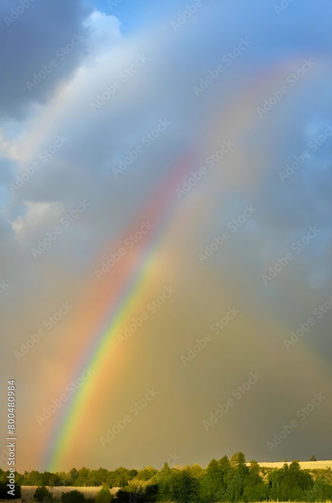The rainbow is a magical procession of colors in the sky, where light merges with raindrops to create an arch of enchanting hues. The rainbow is a magical procession of colors in the sky, where light merges with raindrops to create an arch of enchanting hues.