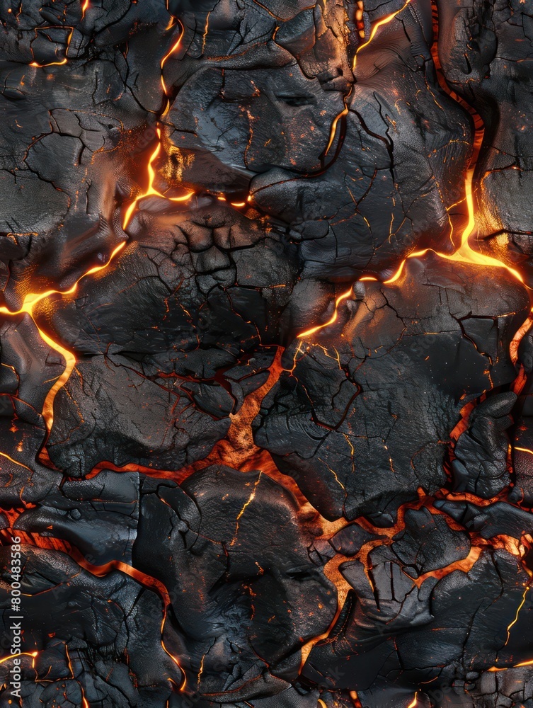 Fototapeta premium lava detailed cracked texture background