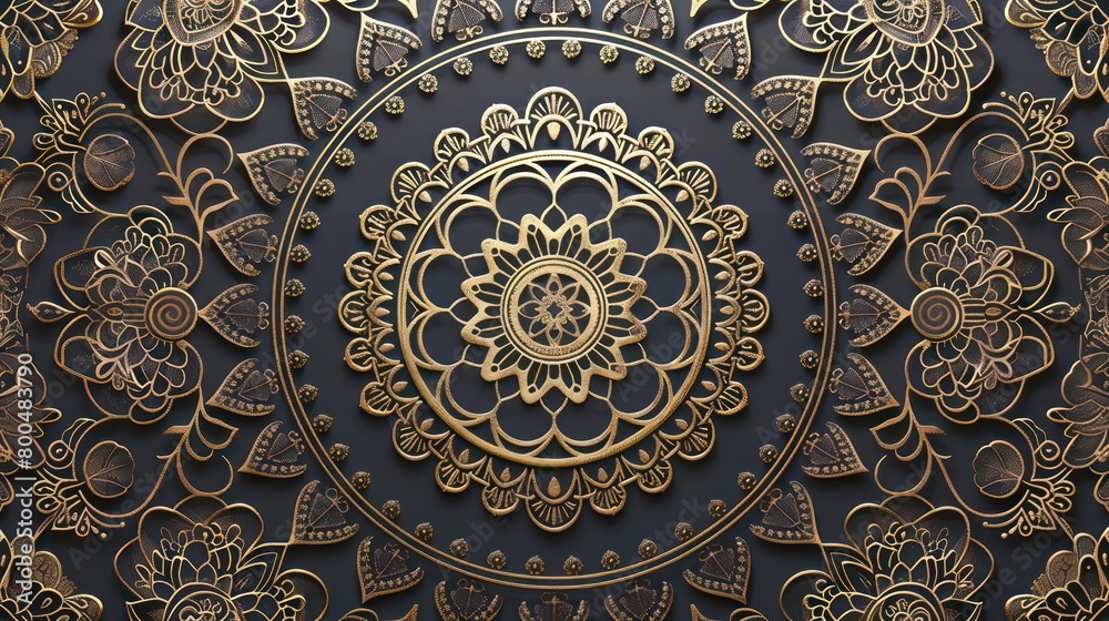 mandala background with golden arabesque patterns and amazing details mandala background with golden arabesque patterns and amazing details