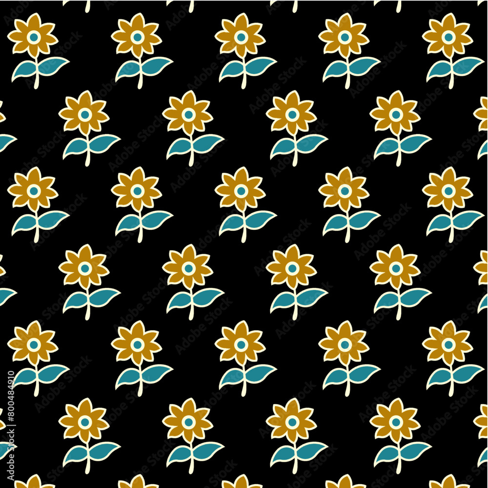Indian vector small floral allover pattern fabrics design. Indian vector small floral allover pattern fabrics design.