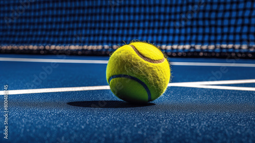 tennis ball on the court © Adobe