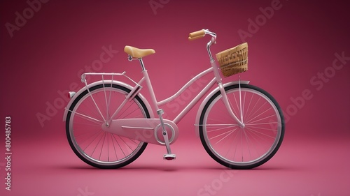 Colorful 3D Bicycle Cartoon Illustration © Lale