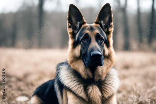 'background german shepherd 5 white old front years dog pet standing half face isolated animal themes attentive pedigree cut-out alert studio shot pedigreed on full-length domestic nature cute one' photo