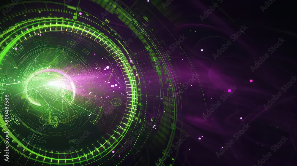 futuristic high-tech green and purple background futuristic high-tech green and purple background