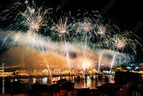 Festa S. João Porto Portugal Fogo de Artificio  photo