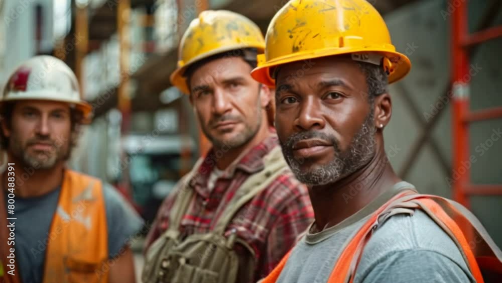 The diverse three-person construction team will demonstrate expertise and commitment to excellence in all aspects of the job. The diverse three-person construction team will demonstrate expertise and commitment to excellence in all aspects of the job.