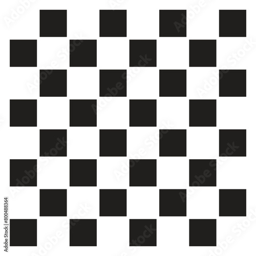 Vector modern chess board background design. Black and white chess board background design in flat style