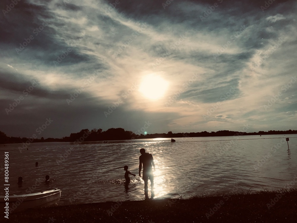 Fototapeta premium sunset at the beach