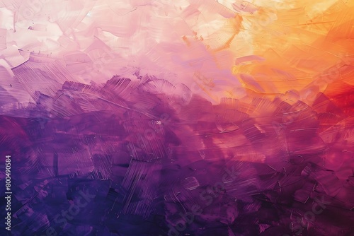 An abstract impression of a sunset with hues of coral  violet  and amber