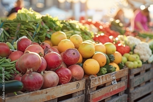 Close-up of fruits and vegetables at market