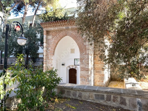 Kasim Pasha Mosque and Tomb, located in Menderes, Turkey, was built in the 16th century.