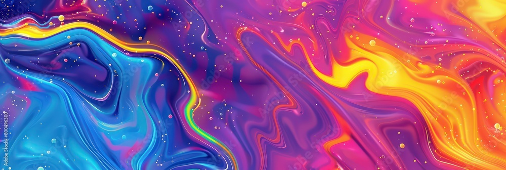 colorful fluid artistic texture banner