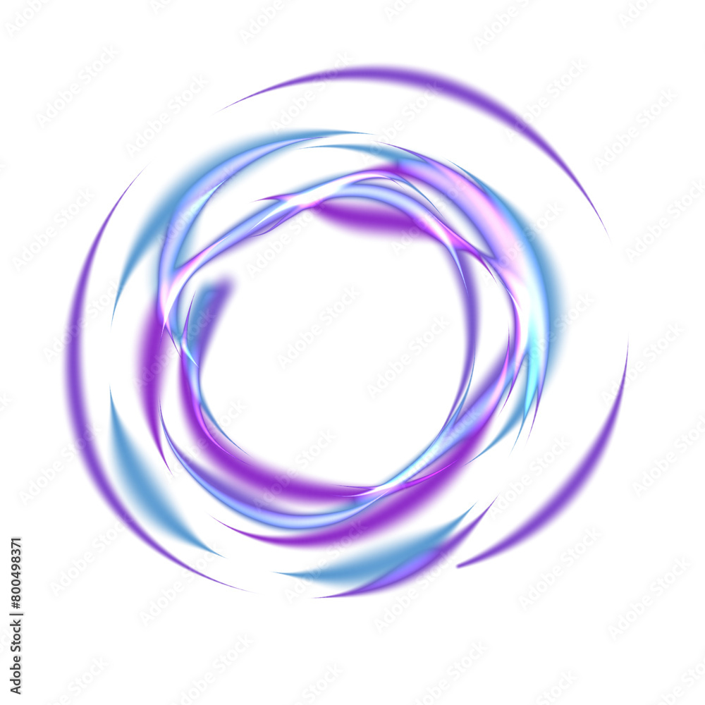 Bright transparent round neon frame, glowing lines. Bright transparent round neon frame, glowing lines.