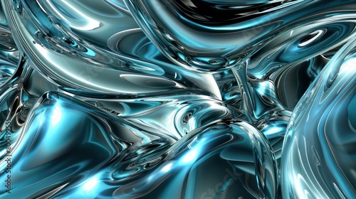 abstract fluid metallic glassy waves background