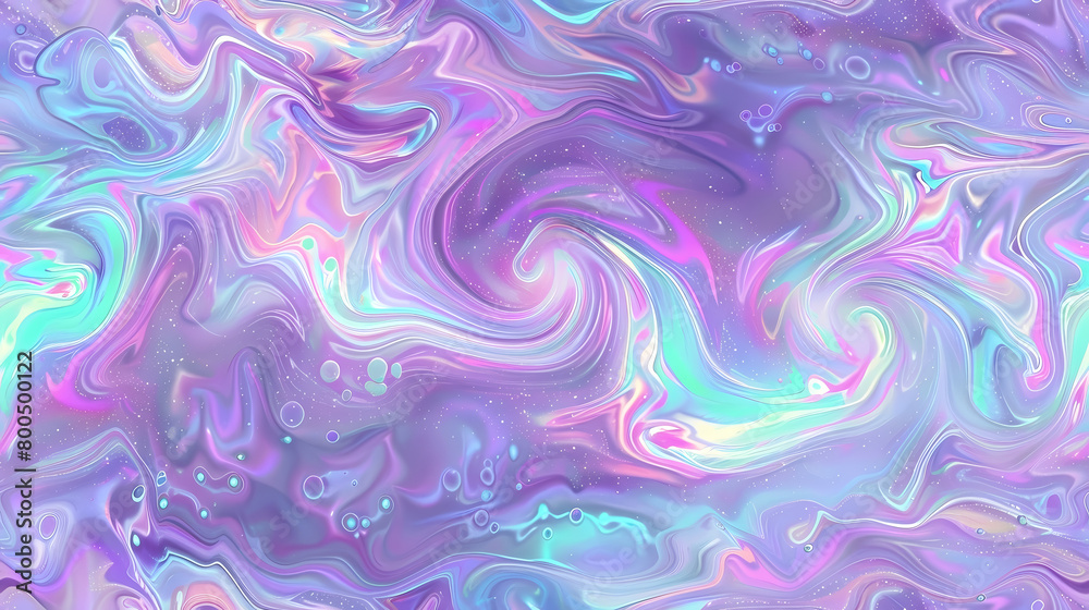Swirling Pastel Hues in a Fluid Art Pattern