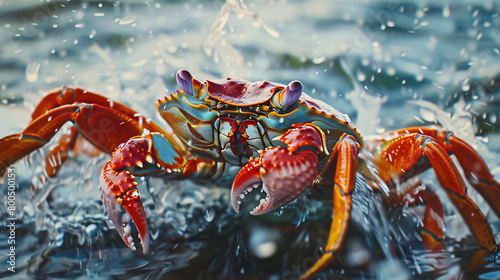 Red crab seafood animal