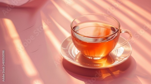 Serene Tea Moment in Afternoon Sunlight