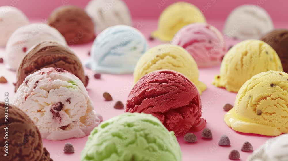 ice cream scoops wallpaper background, very colorful and professional ice cream scoops wallpaper background, very colorful and professional