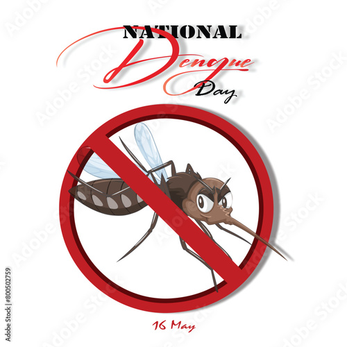 National Dengue day awareness day illustration for social media