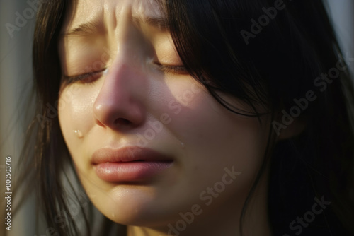 女性, 女性の顔, 悲しい, 憂鬱, 涙, 泣く女性, 悲しむ女性, female, female face, sad, melancholy, tears, crying woman, grieving woman   photo