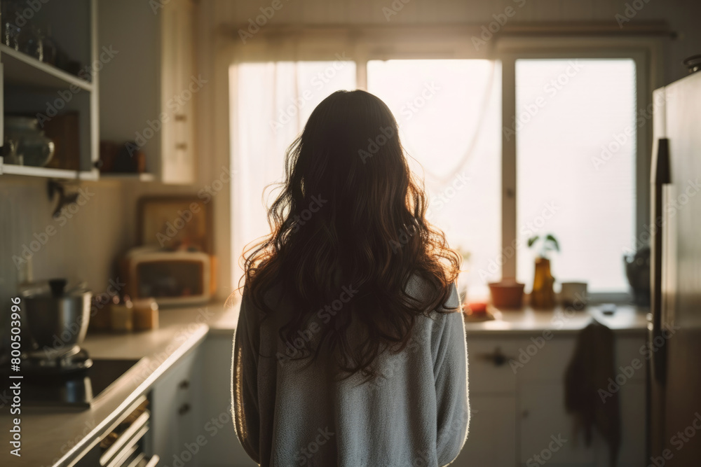 女, 女性, 後ろ姿, 女性の後ろ姿, 屋内, woman, female, back view, female back view, indoor 女, 女性, 後ろ姿, 女性の後ろ姿, 屋内, woman, female, back view, female back view, indoor