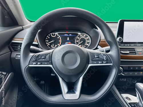 Steering wheel of car