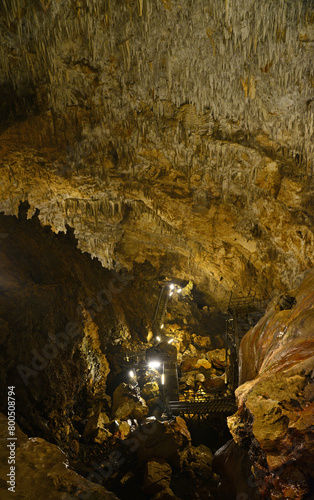 Sarikaya Cave, located in Yigilca, Duzce, Turkey, has one of the largest entrance halls in the world. It is open to tourism.