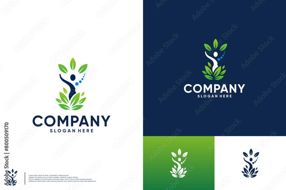 Human tree logo, natural health symbol, logo design vector. Human tree logo, natural health symbol, logo design vector.