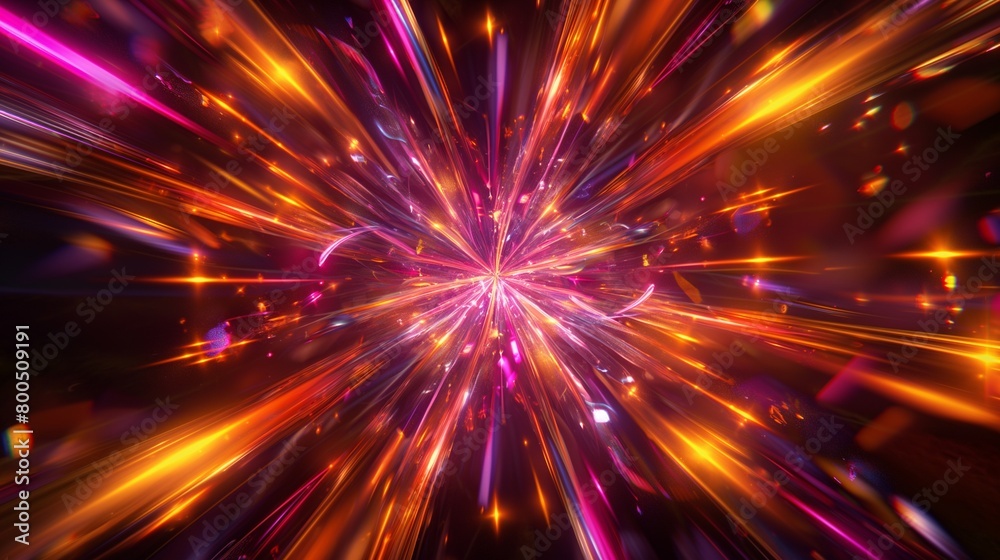 Vibrant bursts of color emanating from a central point, creating an electrifying kaleidoscope of shapes and patterns
Vibrant bursts of color emanating from a central point, creating an electrifying kaleidoscope of shapes and patterns