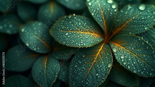 Foliage patterns explore the intricate patterns and textures of leaves, showcasing veins, serrations, and surface details in close-up shots ai generated