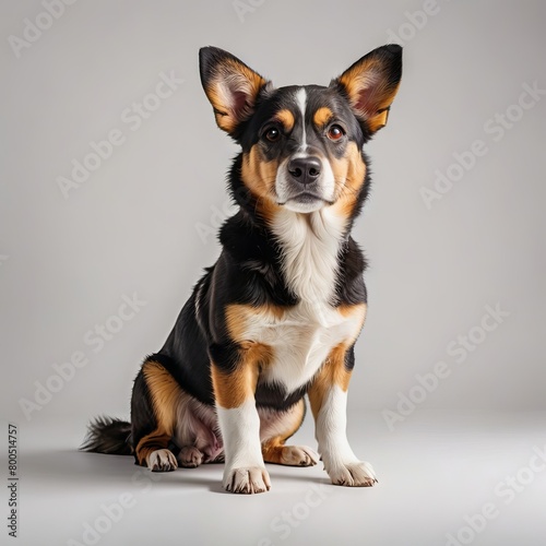 jack russell terrier on white