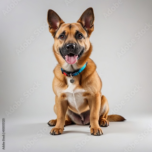 jack russell terrier on white