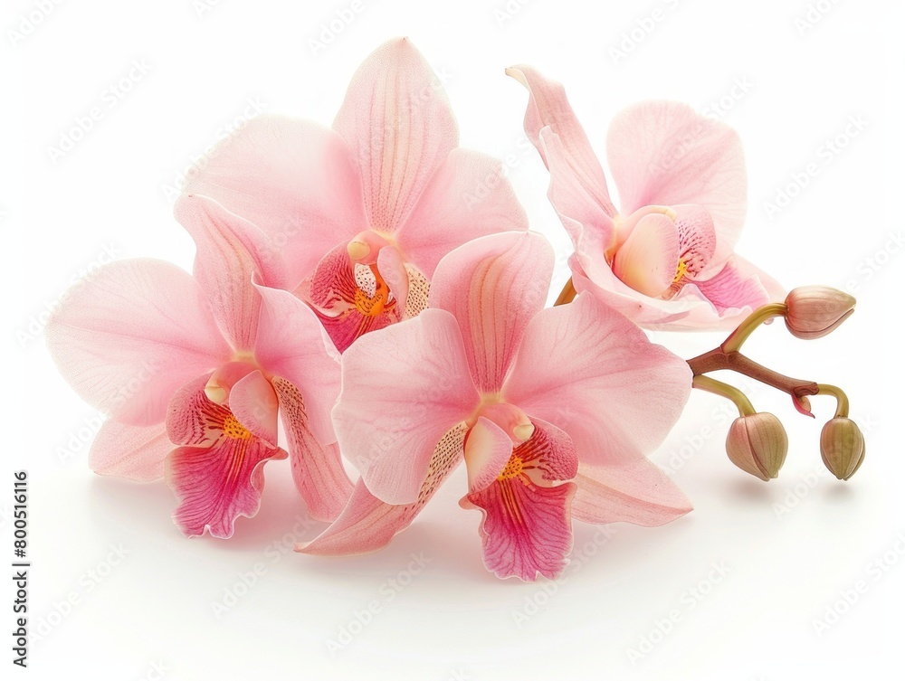 Obraz premium orchid flowers on a white background