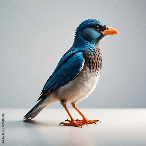 seagull on a white background