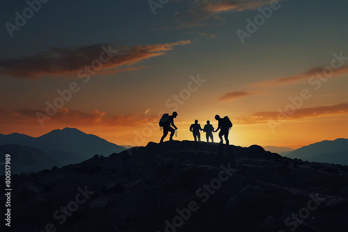 silhouette of a horse on sunset