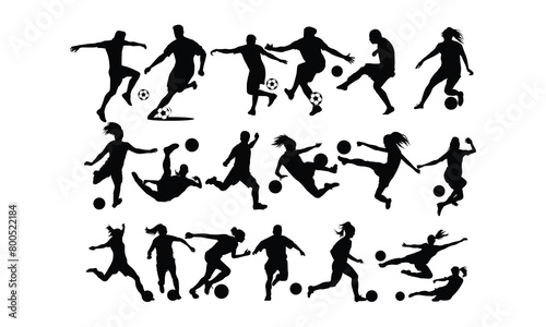 Wallpaper Mural Soccer player   Vector bundle, Baby Penguin Clipart, Silhouette, Vector, icons, illustration, design Torontodigital.ca
