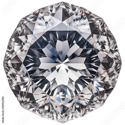 Beautiful Diamond Isolated On Transparent Background