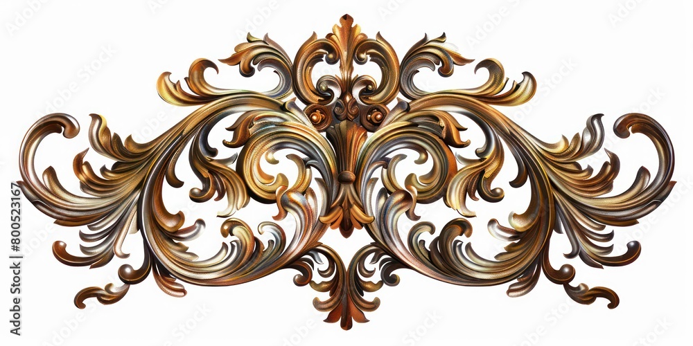ornamental intricate flourish frame design in gold and brown ornamental intricate flourish frame design in gold and brown