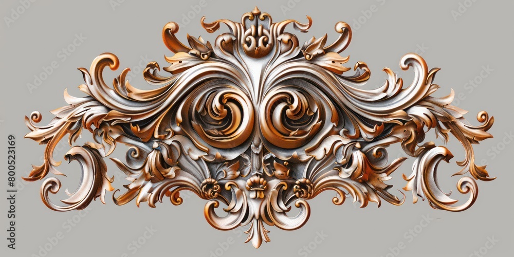 ornamental intricate flourish frame design in gold and brown ornamental intricate flourish frame design in gold and brown