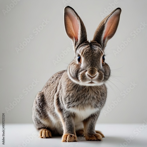 rabbit on a white background © Садыг Сеид-заде