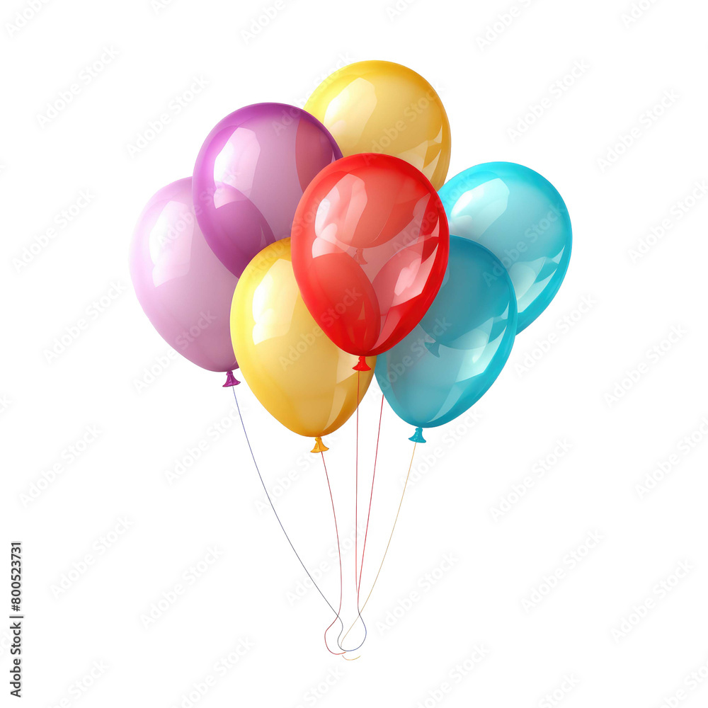balloons isolated on a transparent background balloons isolated on a transparent background