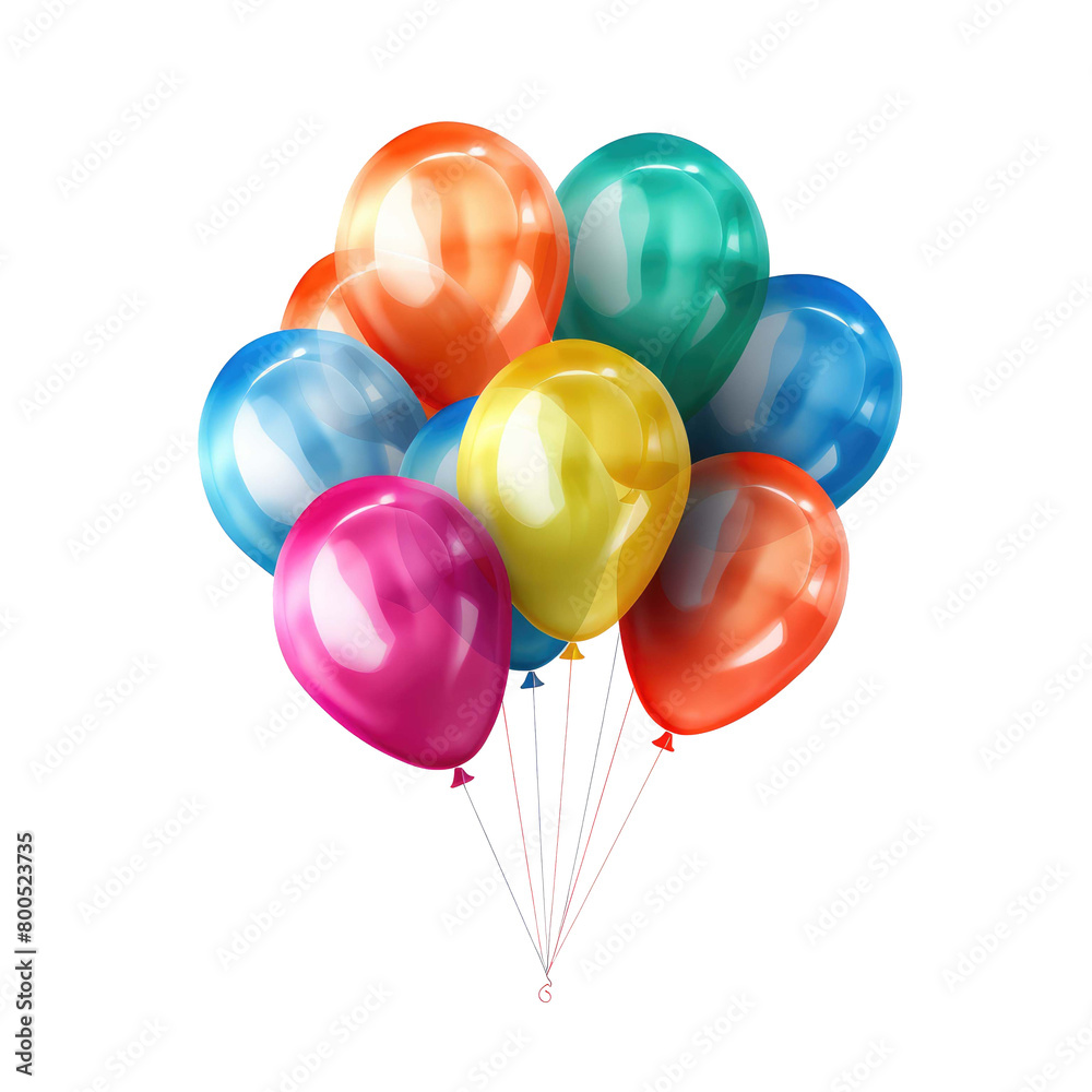 balloons isolated on a transparent background balloons isolated on a transparent background