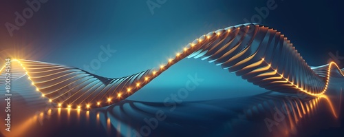 Market trends and consumer behavior, abstract wave patterns with embedded graphs and icons representing market fluctuations