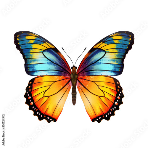 beautiful butterfly isolated on a transparent background 