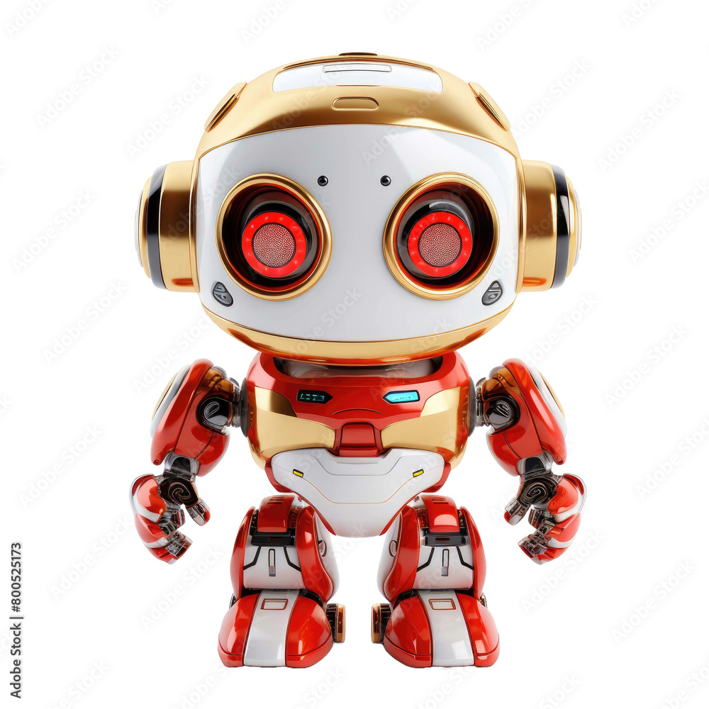 beautiful cute robot isolated on a transparent background beautiful cute robot isolated on a transparent background
