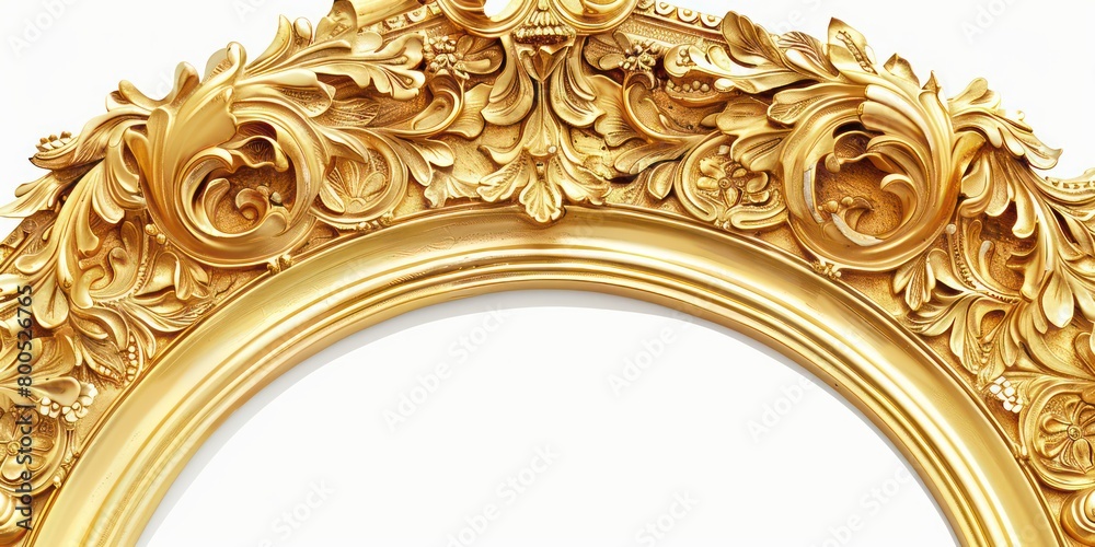 oval golden picture frames, realistic and detailed oval golden picture frames, realistic and detailed